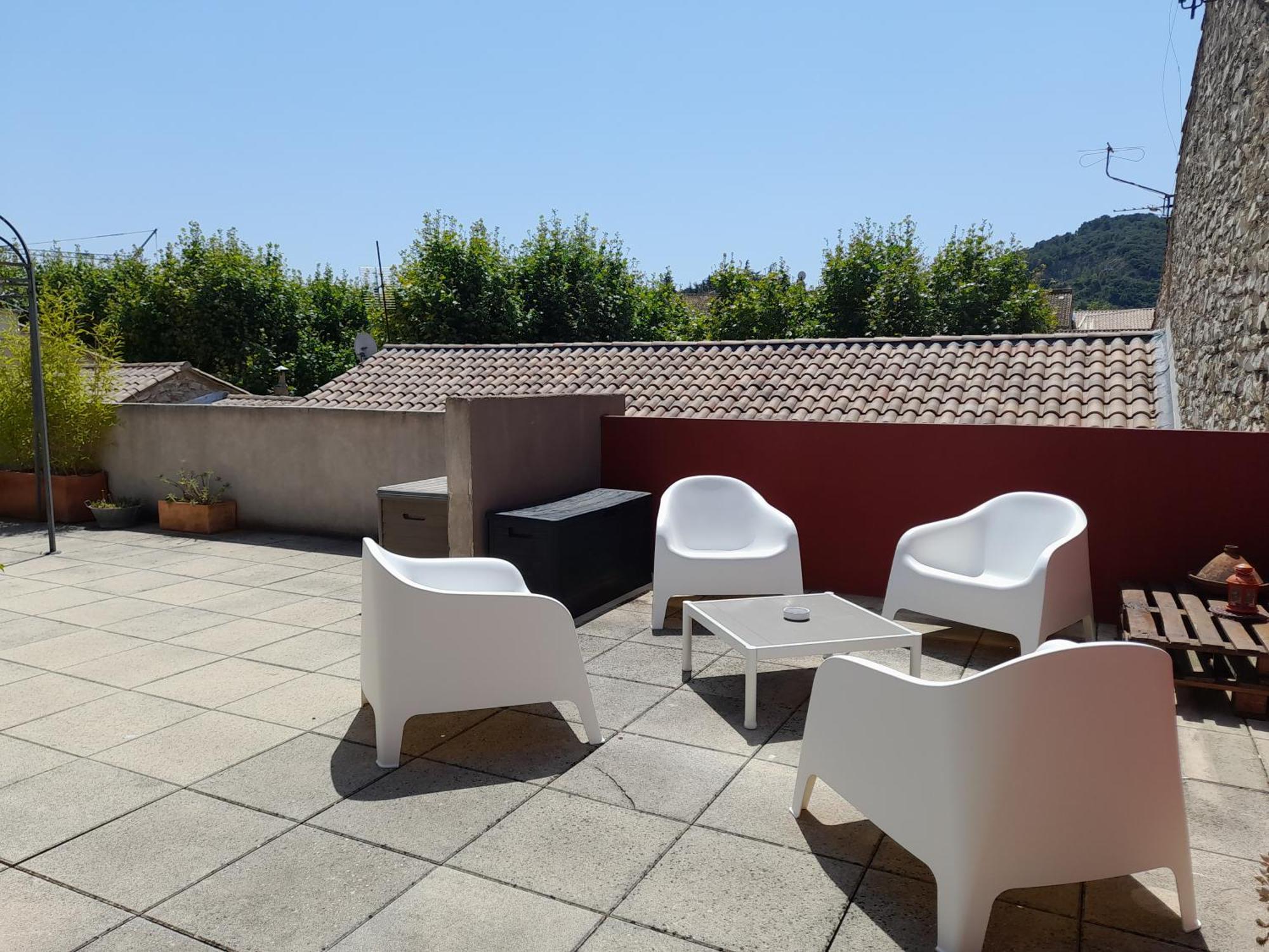 Grande Terrasse Et Vue Sur Le Site Antique Διαμέρισμα Vaison-la-Romaine Εξωτερικό φωτογραφία